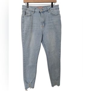 Bamboo Original Denum Light Blue Distressed Women's Jeans Size 15